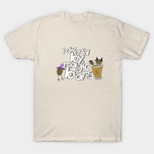 Powered By Magic Beans Coffee Art T-Shirt